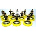 Subbuteo Andrew Table Soccer AEK Athens Custom kit on Aeolus Professional Bases